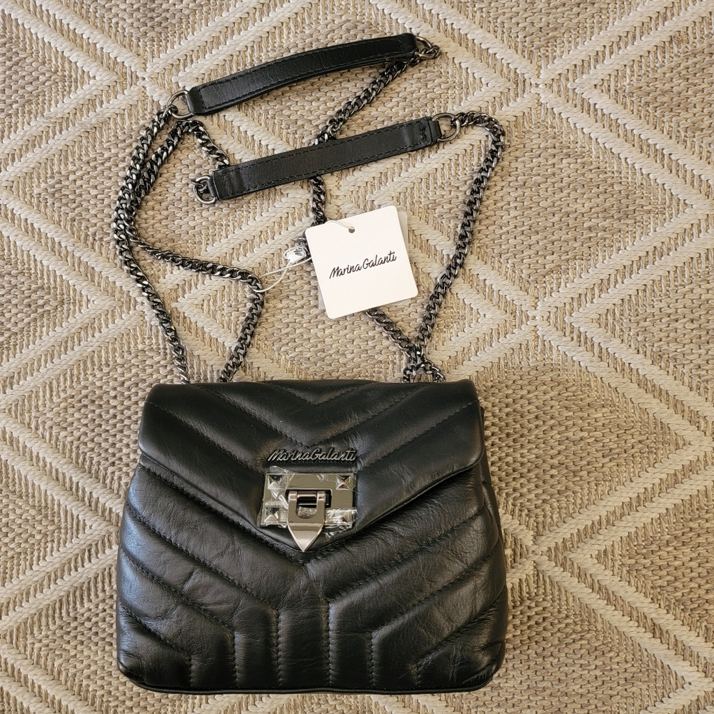 NWT Marina Galanti Italian Leather shoulder bag